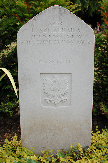 Franciszek Szczebara Polish War Grave