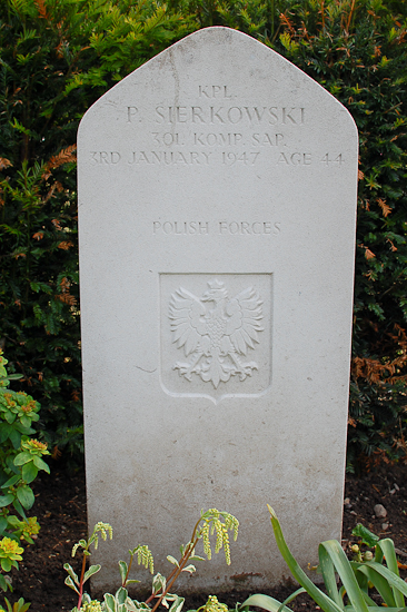 Piotr Sierkowski Polish War Grave