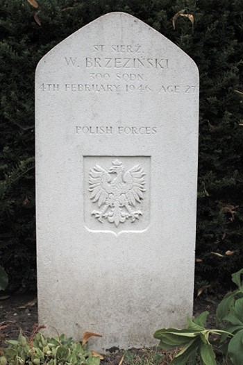 Polish War Grave - St. Sierz Waclaw Brzezinski - Newark, England