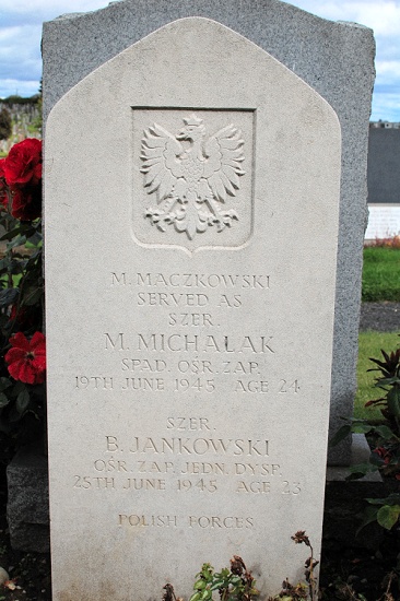 Maksymilian Maczkowski (served as M Michalak) Polish War Grave