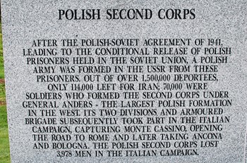 Polish Second Corps - Polish Armed Forces Memorial