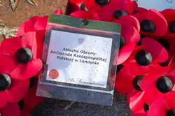 Wreath - Defence Attach&#233; Polish Embassy London - Newark Cemetery
