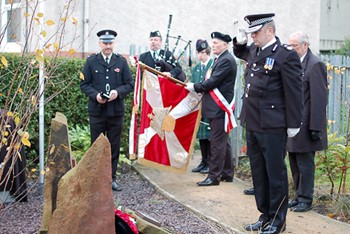 Deputy Chief Constable Steve Allen (Lothian and Borders Police) at Polish War Memorial