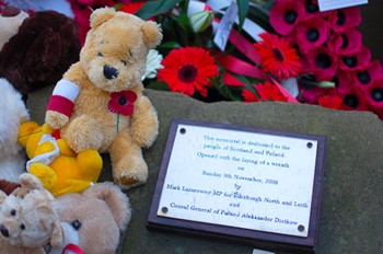 Teddy Bear - Polish War Memorial - Edinburgh