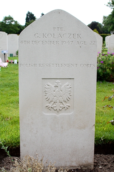 Gerard Kolaczek Polish War Grave