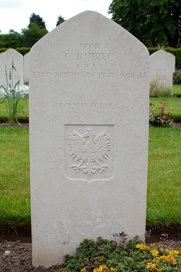 Czeslaw Kubiec Polish War Grave