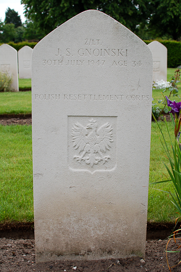 Jan S Gnoinski Polish War Grave