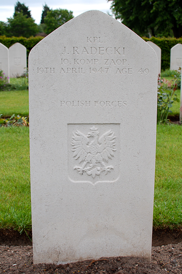 Jozef Radecki Polish War Grave