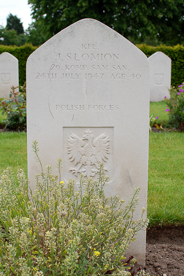 Jan Slomion Polish War Grave