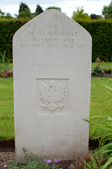 Michal Slawinski Polish War Grave