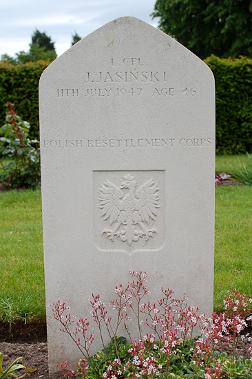 Jozef Jasinski Polish War Grave