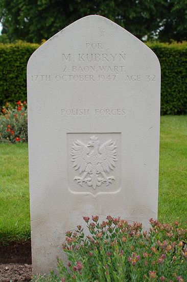 Michal Kubryn Polish War Grave