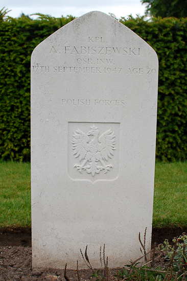 Antoni Fabiszewski Polish War Grave