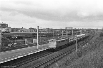 Harwich Boat Train 86319 Carstairs Railway Station 1984 British Rail
