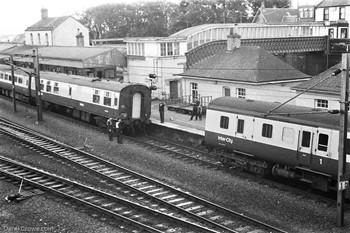 Harwich Boat Train Join Together Carstairs Station 1984 British Rail