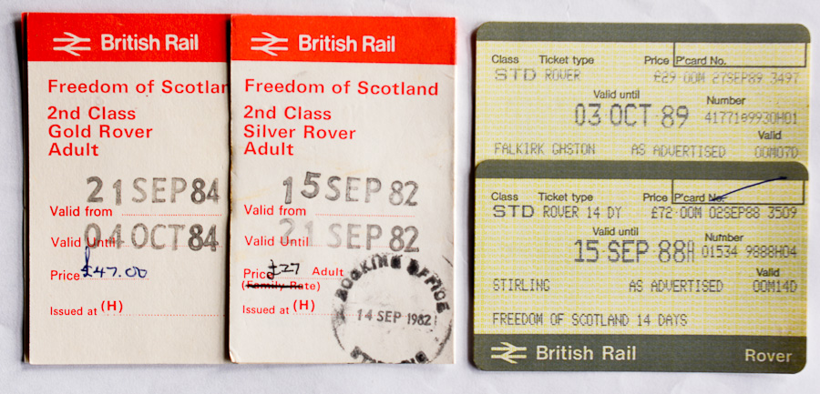 Freedom of Scotland Tickets 1980s